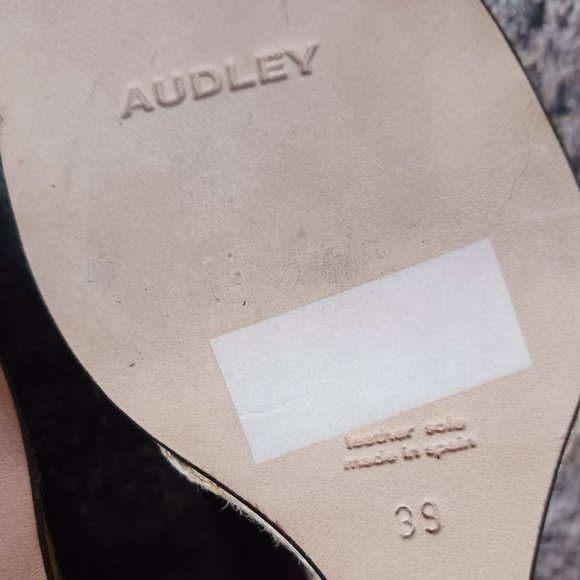 Audley  Leather Floral  Espadrille Open Toe Wedge Sandals  Size 8.5 - Picture 12 of 14